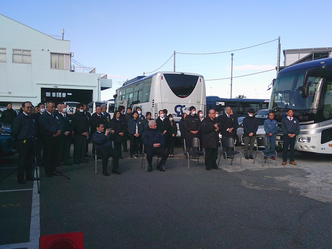 安全講話及び白バイテクニカル走行(9)